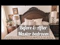 Before  after master bedroom luebona victoria bench