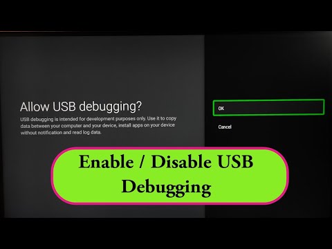 ACER Smart Google TV : How to Enable or Disable USB Debugging Mode