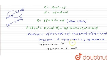 If `veca, vecb, vecc`, be three on zero non coplanar vectors estabish a linear