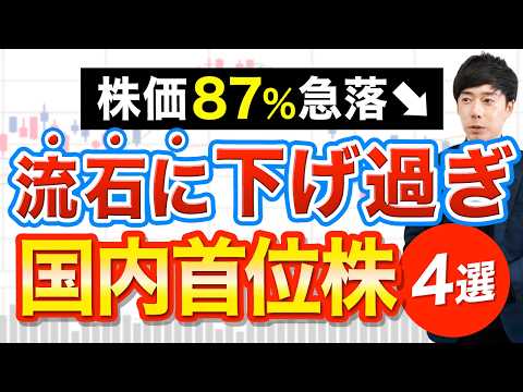 【株価87％OFF】驚くほど安くなっている業界No.1高配当株４選