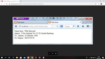 Tugas Pertemuan 4 Web Programming
