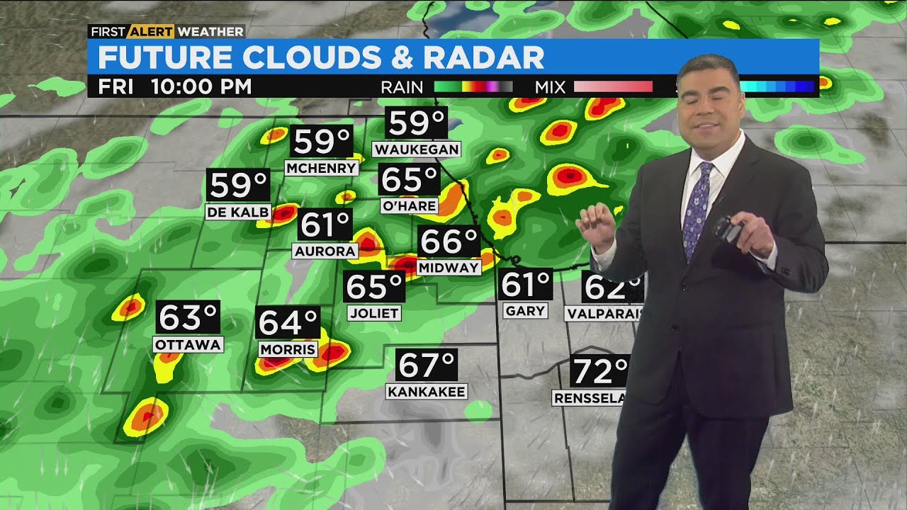 Chicago First Alert Weather: Showers and storms coming through tonight ...