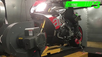 Aprilia Tuono 1100 V4 Dyno Power run P3 Tuning dyno day 10 09 17