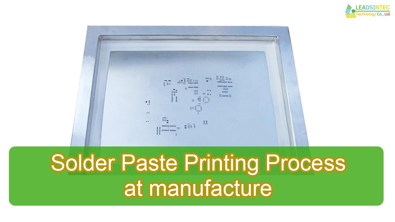 Solder Paste Printing Process at manufacture YouTube