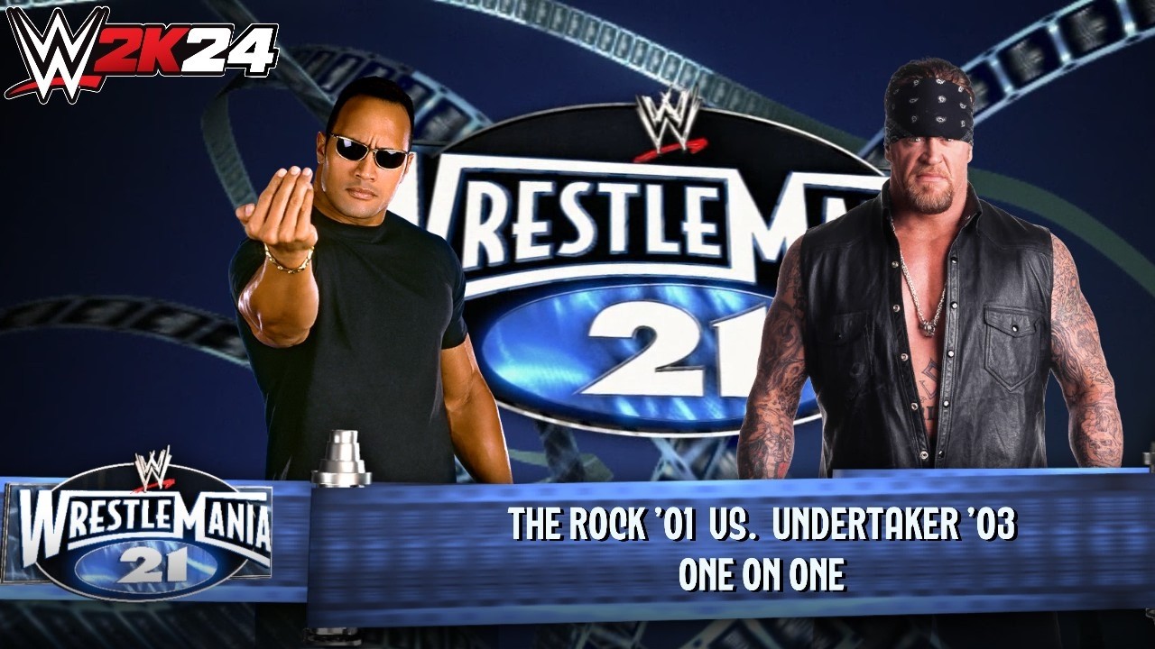 WWE 2k24 - Рок '01 против Андертейкера '03: Одиночный матч на WrestleMania 21