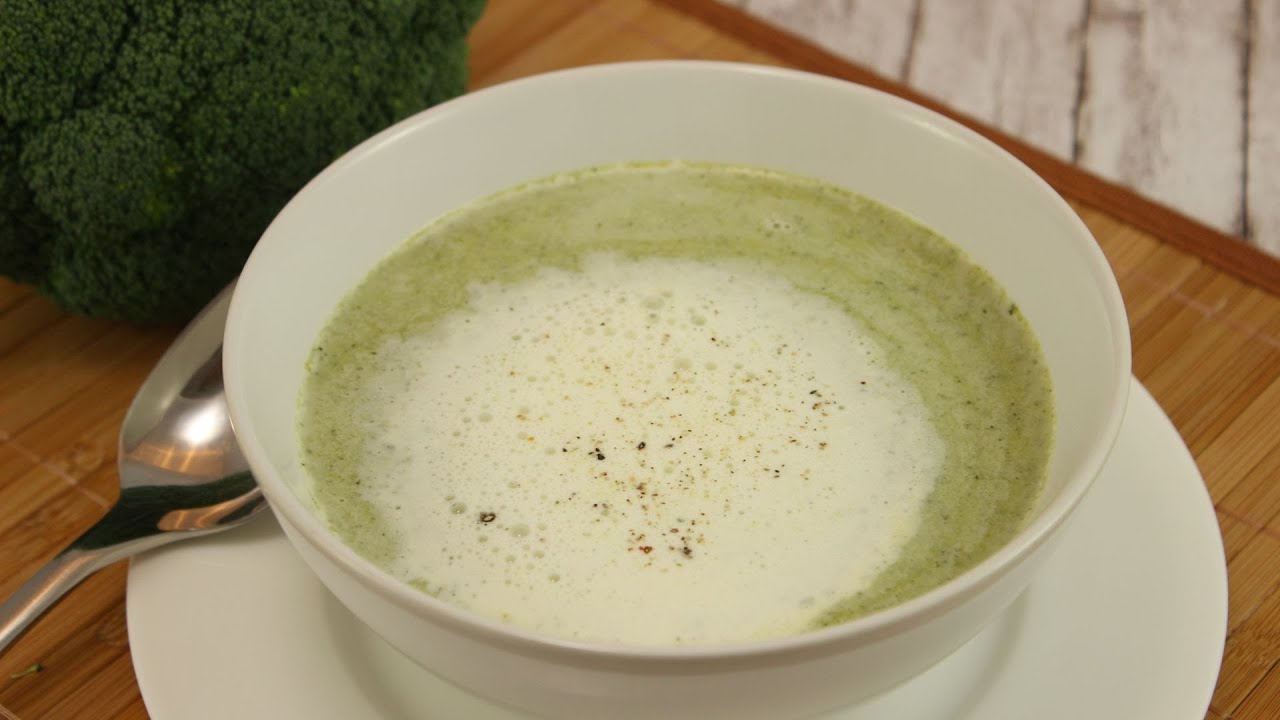 Broccoli-Cremesuppe Broccolisuppe einfach, schnell &amp; lecker - YouTube