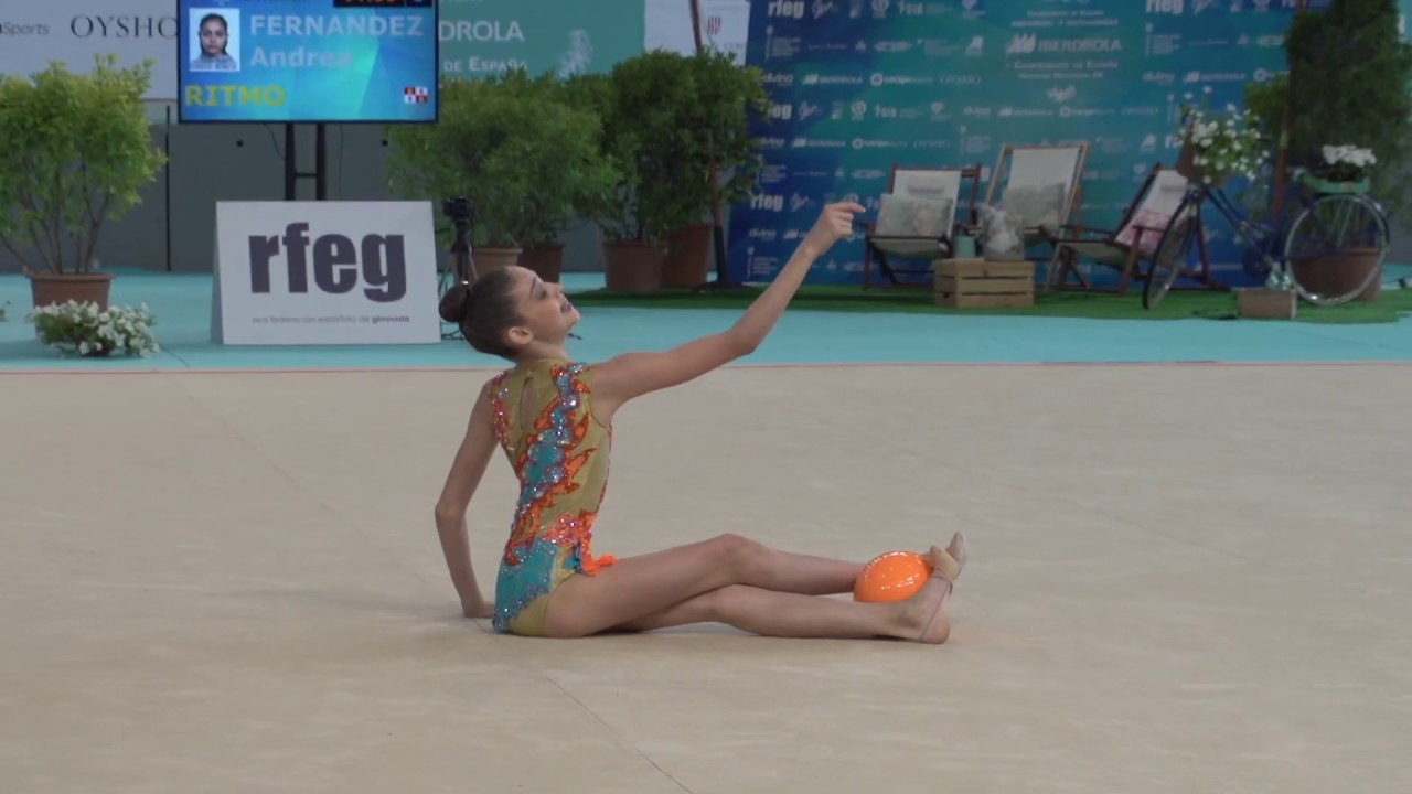 Andrea Fernández (Ritmo) pelota infantil Cto España individual GR Mallorca 2019