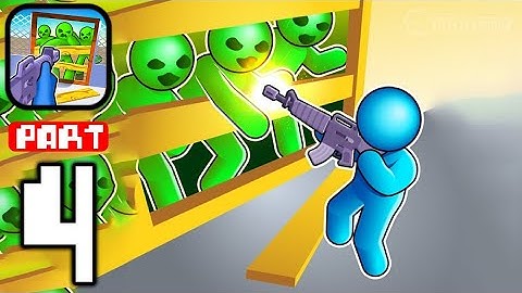 Z Defense - Gameplay Walkthrough Part 4 Save yourself from zombie attack (iOS,Android)