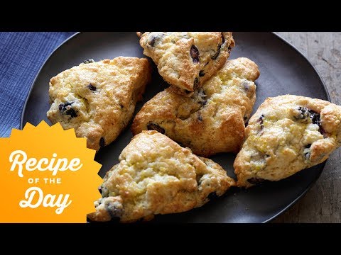 Recipe of the Day: Tyler's Blueberry Scones with Lemon Glaze | Food Network