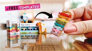 Miniature TOYS for BARBIE/CHELSEA dolls! (Mini Brands inspired) | Easy DIY realistic DOLLHOUSE TOYS