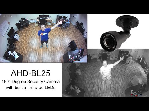 Wide Angle HD Security Camera (180 Degree Lens) 1080p AHD CCTV