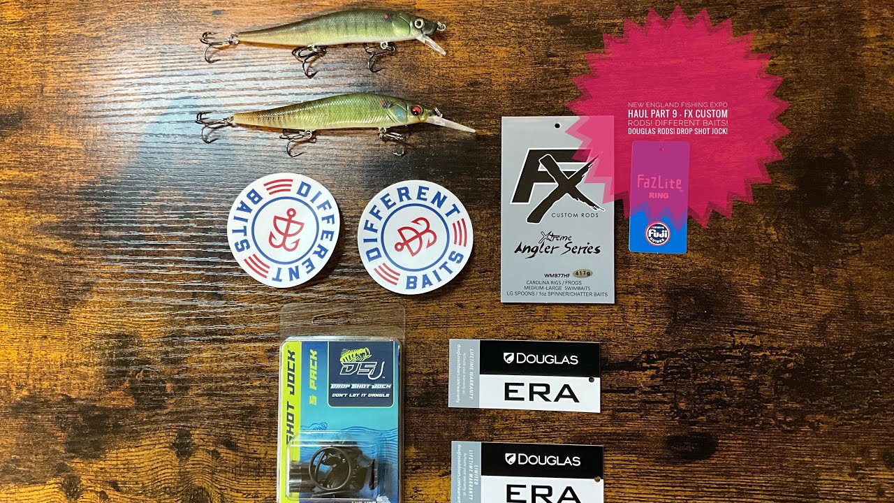 Fdx Custom Rods New England Fishing Expo Haul Pt. 9 - FX Custom Rods! Different Baits ...
