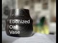 Ebonized Oak Vase