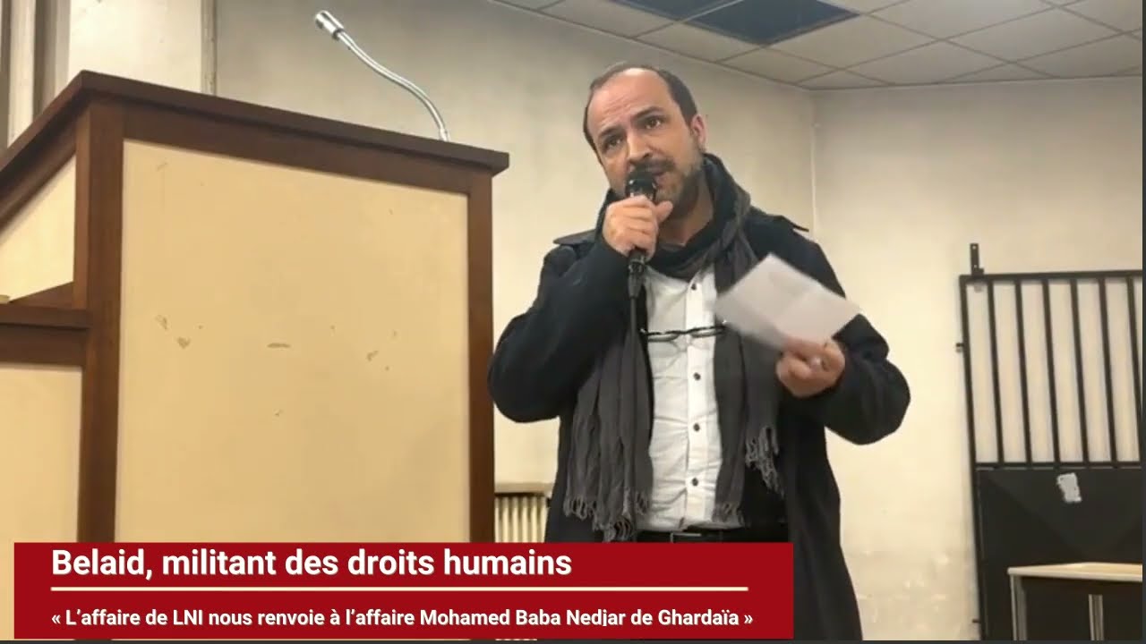 Belaïd Djamer : « Cette affaire nous renvoie à celle du condamné Mohamed Baba Nedjar de Ghardaïa »