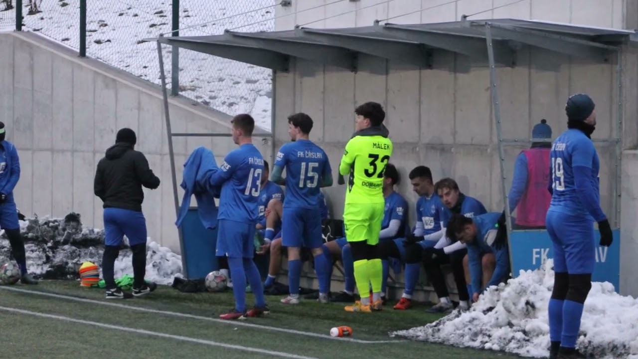 sobota 31.1.2026 přátelský zápas FK Čáslav B : SK Spartak Slatiňany 3:1 (1:1)