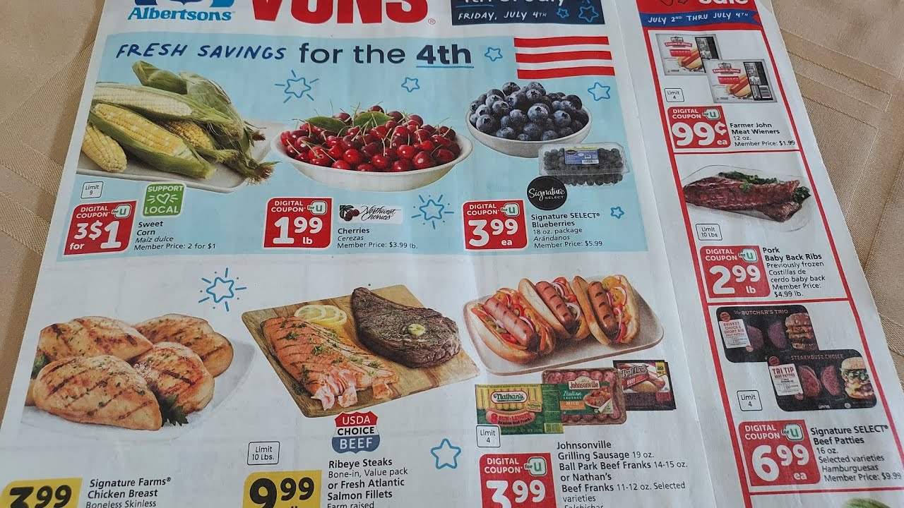 Albertsons/VONS/Safeway Southern California Ad Scan 7/2-8/2025 - YouTube