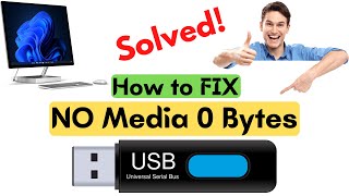 pen drive showing no media 0 bytes | how to solve no media 0 byte problem