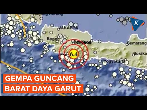 Gempa Magnitudo 6,4 Guncang Barat Daya Garut