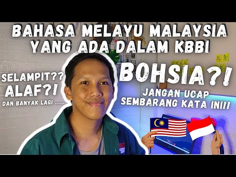 Bahasa Malaysia yang Ada dalam Kamus Besar Bahasa Indonesia (KBBI)