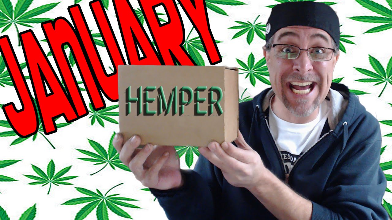 Hemper Unboxing January Stoner Subscription Box with Coupon Code YouTube