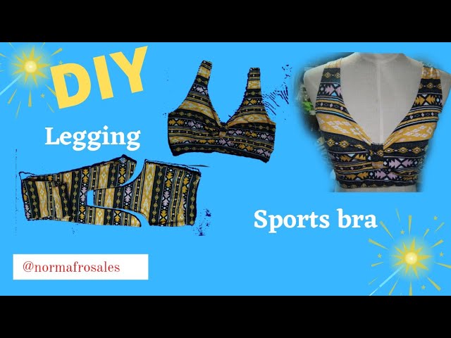 Quick and easy / DIY Legging Turn into Sports Bra 