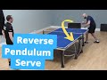 Learning the REVERSE PENDULUM SERVE with service master Craig Bryant