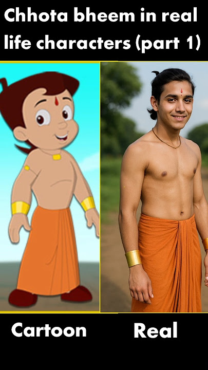 Chhota Bheem in real life characters (part 1) wait for next part...#cartoon #short #shorts