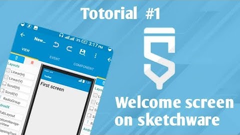 How to create SPLASH SCREEN IN sketchware