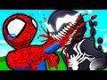 VENOM UCCIDE E MANGIA SPIDERMAN SU HUMAN FALL FLAT! NUOVA MAPPA ILLEGALE! *FINALE EPICO*