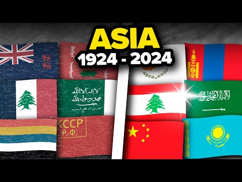 Evolution of ALL Asian Flags Over Last 100 Years (1924-2024)