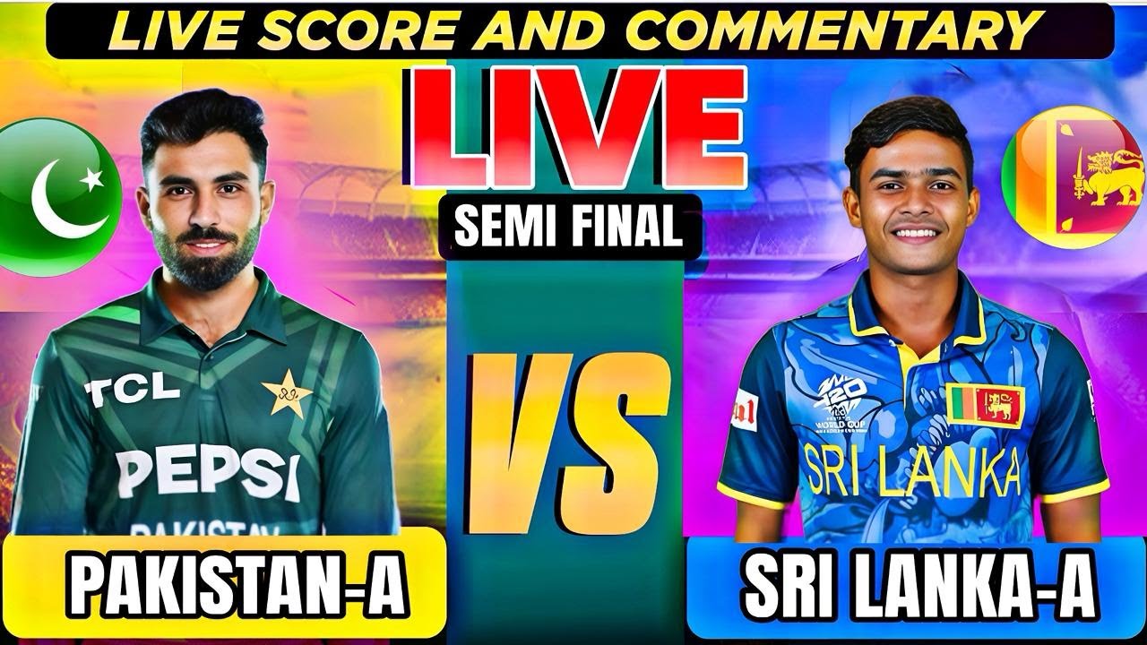Live: PAKISTAN vs SRI LANKA SEMI FINAL, 1st Session | Live Cricket Match |SL VS PAK LIVE