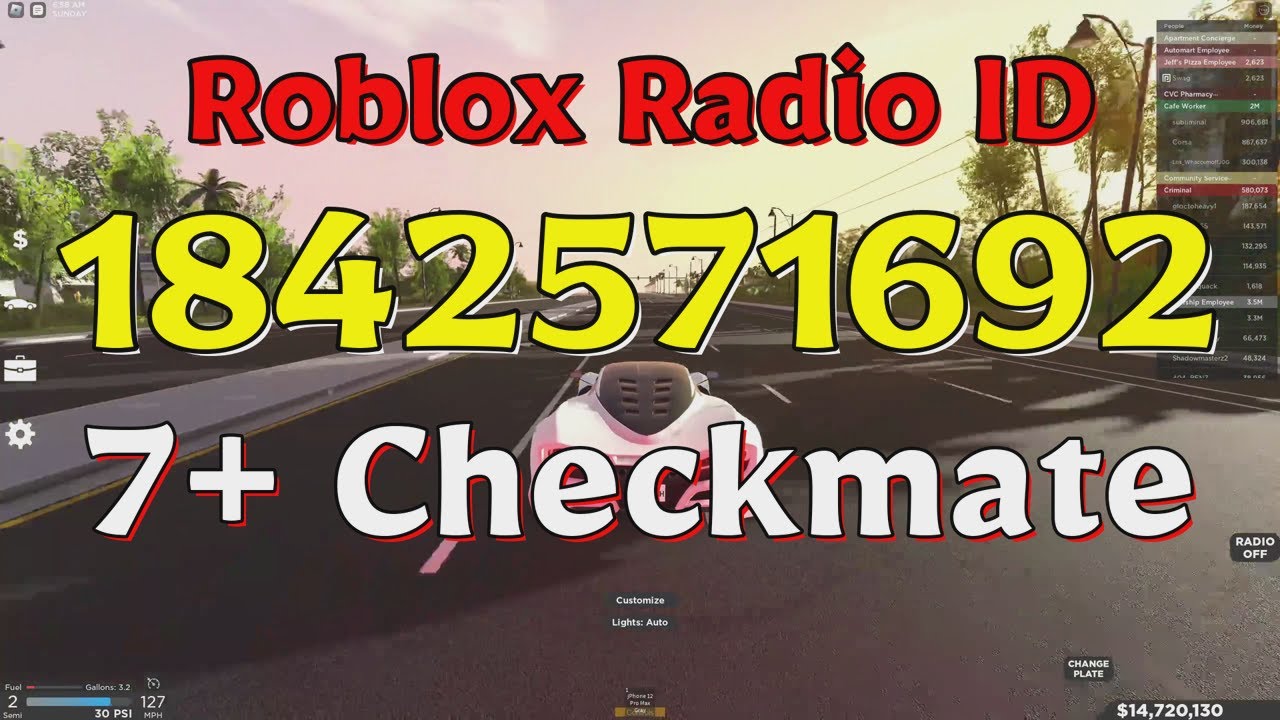 Checkmate Roblox Radio Codes/IDs - YouTube