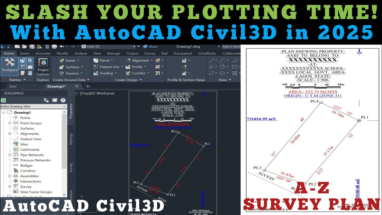 How to Plot SURVEY PLANS in Civil 3D || Start to Finish | Advance Tips For Beginners 