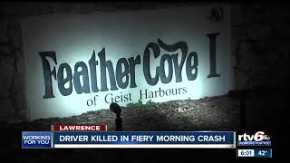 One killed in single-vehicle crash near Lawrence