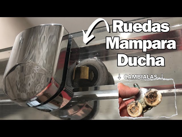 COMO CAMBIAR las RUEDAS de la MAMPARA de DUCHA (rodamientos mampara ducha)  