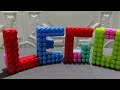 Let's write words from Lego cubes