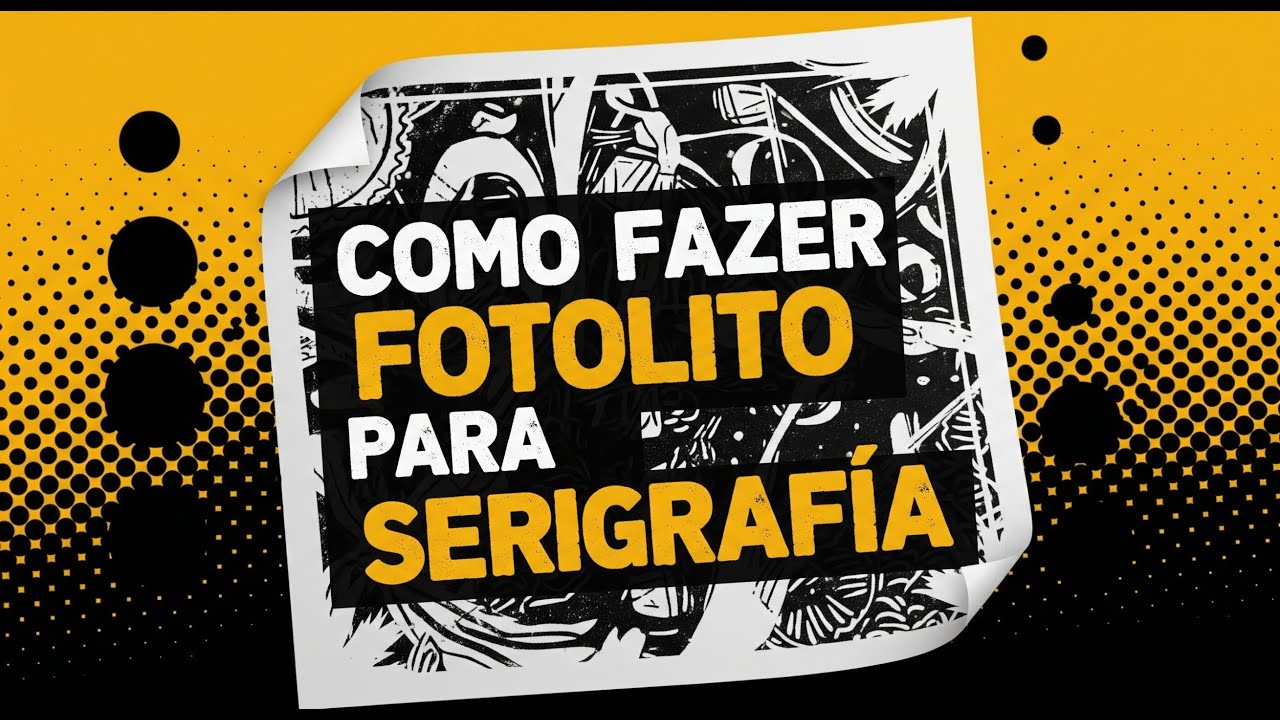 COMO FAZER FOTOLITO OU OLEOLITO PARA SERIGRAFIA EM CASA