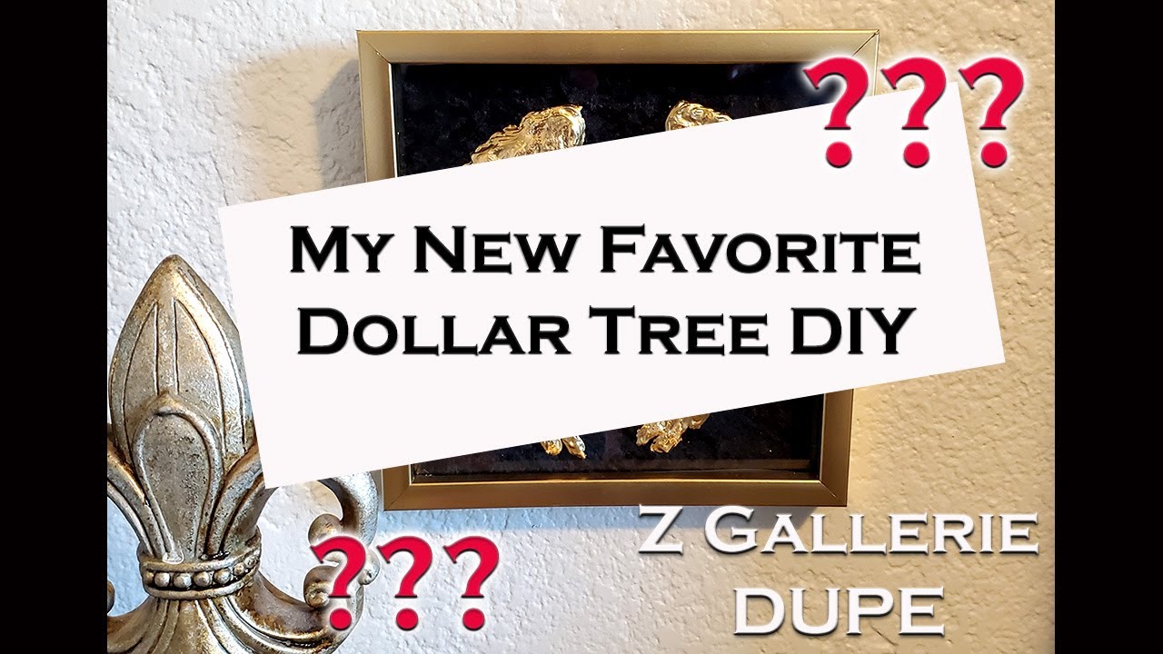 Z Gallerie Dupe Angel Wings Wall Decor Dollar Tree DIY 2021 YouTube