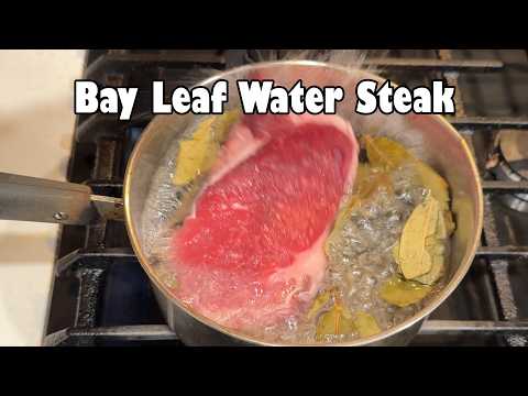 Steak Boiled in Bay Leaf Water
