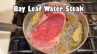 Filete hervido en agua con laurel