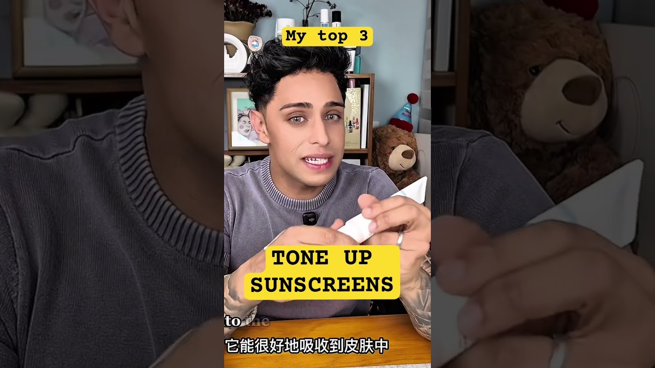 Top 3 tone up sunscreens #skincare #brightskin