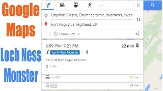 Loch Ness Monster in Google Map screenshot 3