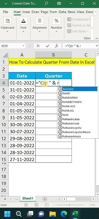 how-to-calculate-quarter-from-date-in-excel-excel-tricks-shorts
