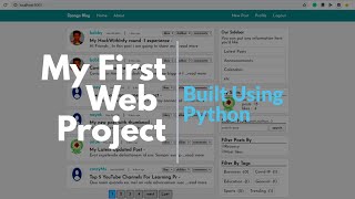 My First Web Project Built with python(django)