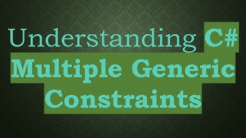 Understanding C# Multiple Generic Constraints