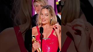 Margot Robbie and Greta Gerwig thanked all the Barbies and Kens at the Golden Globes #shorts