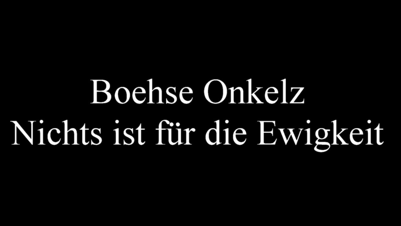 Nichts Ist Für Die Ewigkeit Bedeutung www.youtube.com