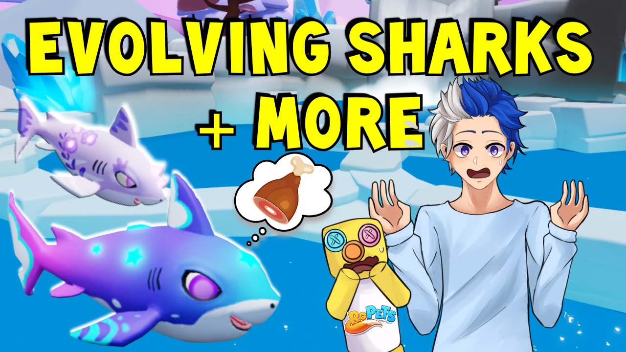 🦈EVOLVING SHARKS AND PREPARING FOR THE BEES UPDATE 🐝 (RoPets)