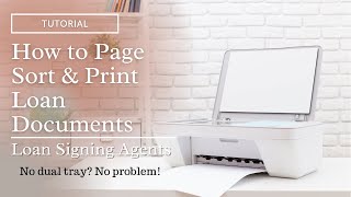 How to Page Sort & Print Loan Documents | Loan Signing Agent #pagesort #loansigningagent