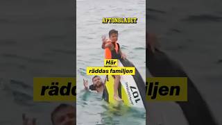 Här räddas familjen – efter 16 timmar fast på havet